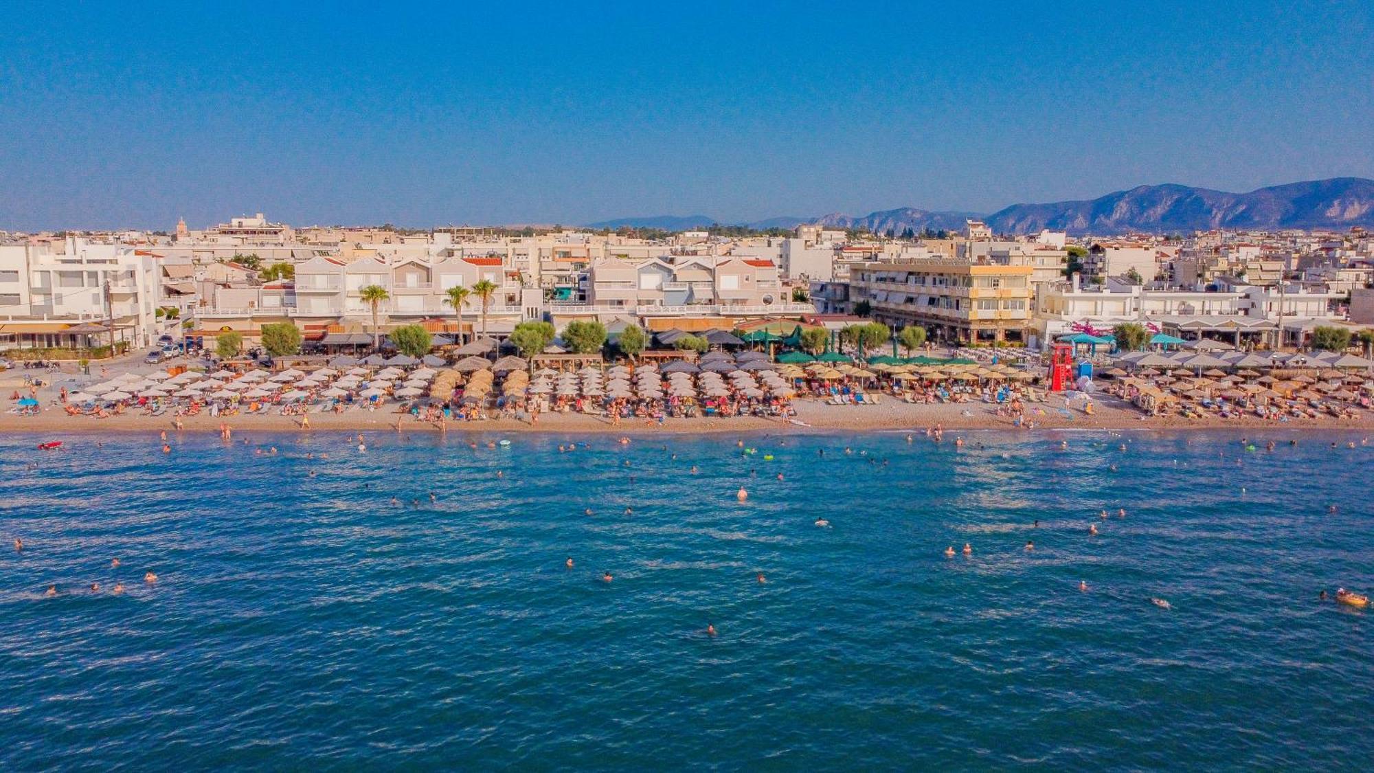 Beach Blue Villa Corinth المظهر الخارجي الصورة