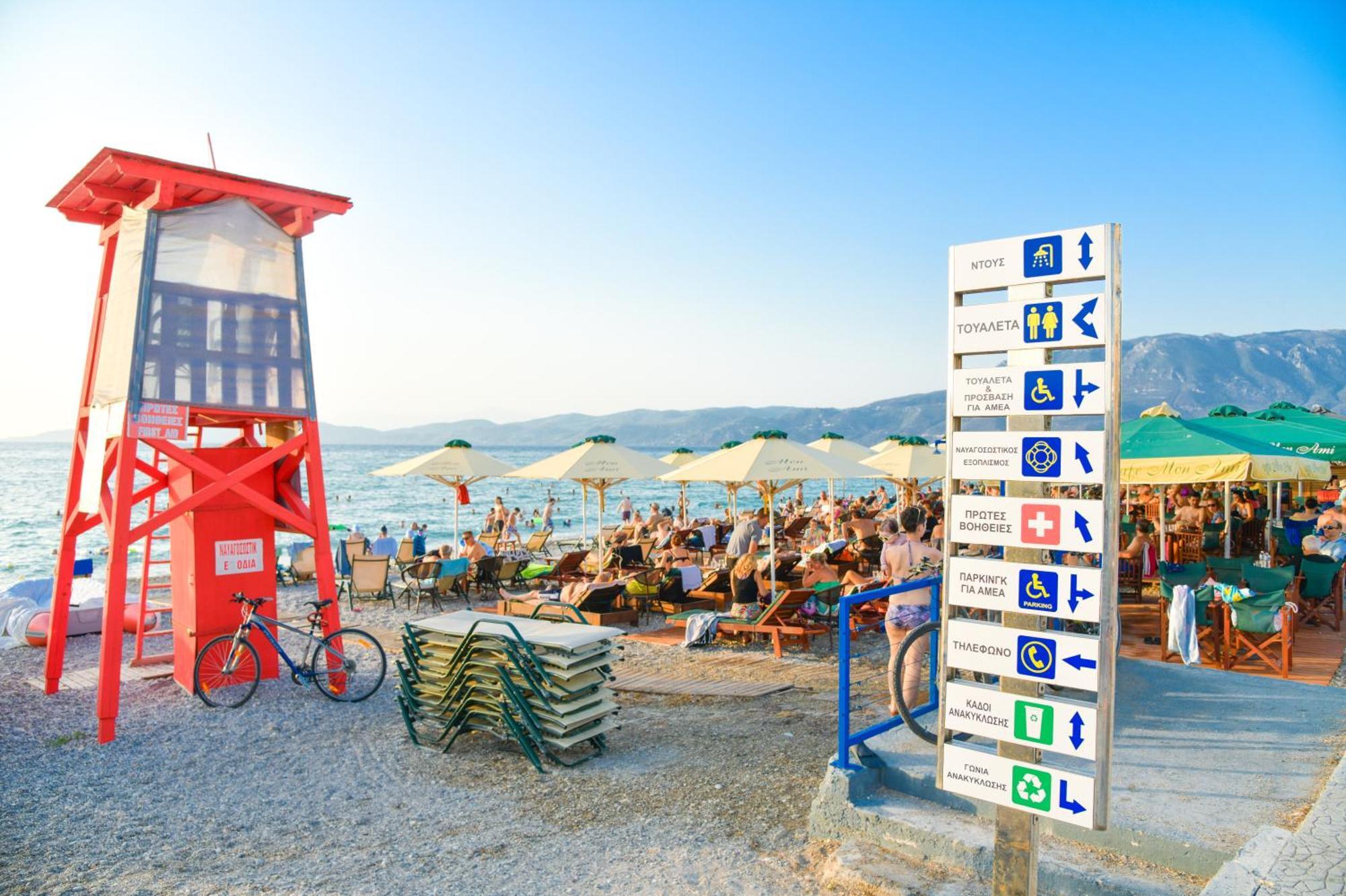 Beach Blue Villa Corinth المظهر الخارجي الصورة