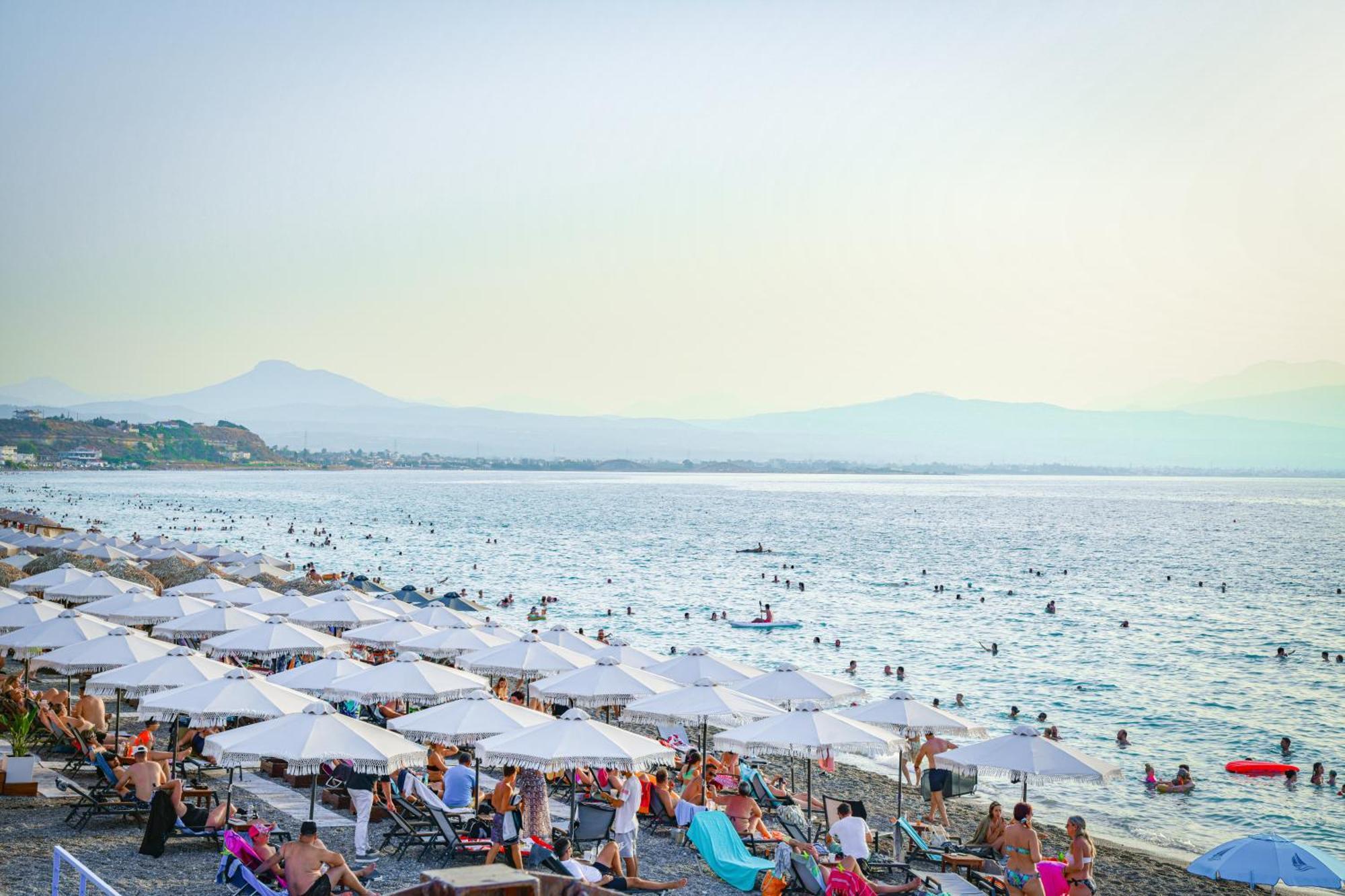 Beach Blue Villa Corinth المظهر الخارجي الصورة