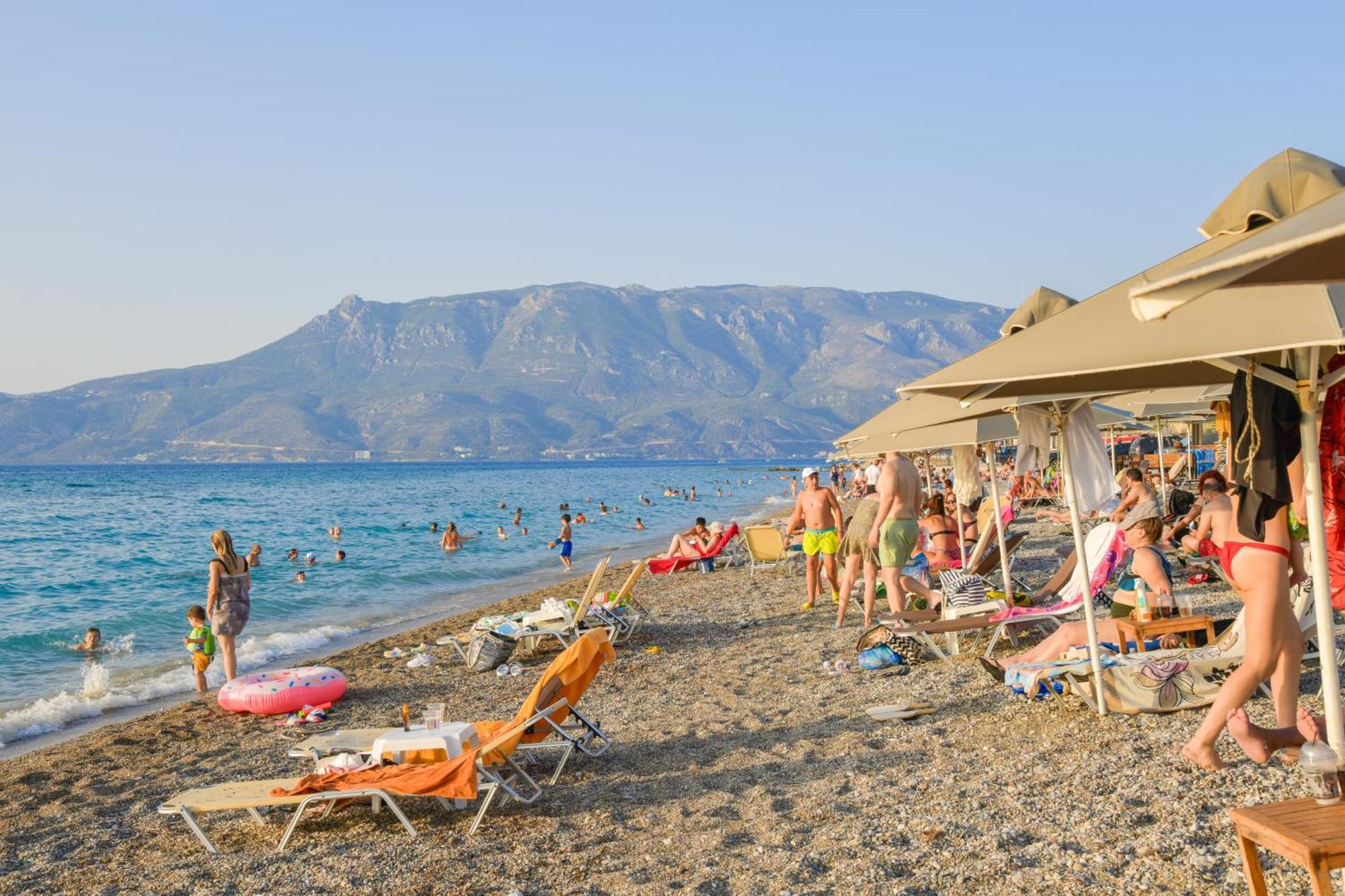 Beach Blue Villa Corinth المظهر الخارجي الصورة